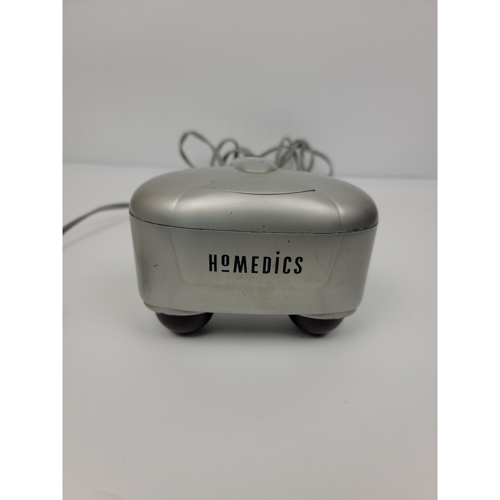 HoMedics PA-MH-1 Compact Percussion Massager with Heat Silver Handheld Corded